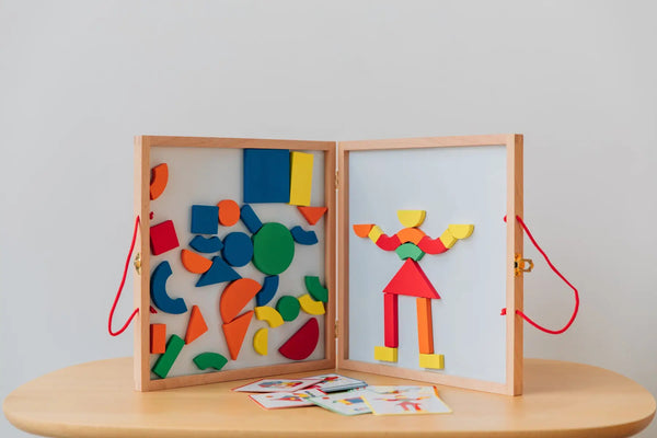 Holzmagnete Puzzle im Koffer – Geoform - tablude.com