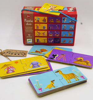 Duo-Puzzle für die Kleinsten – Gegensätze - tablude.com
