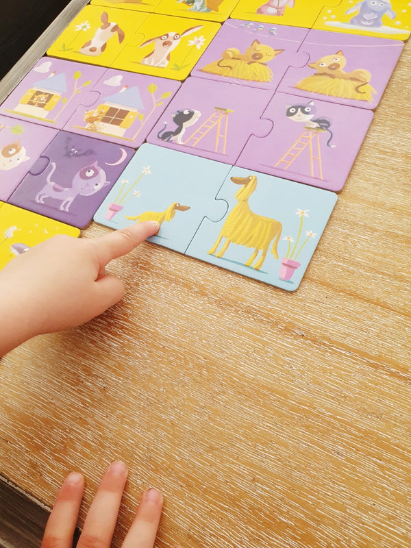 Duo-Puzzle für die Kleinsten – Gegensätze - tablude.com