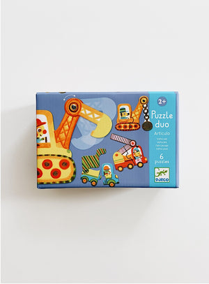 Bewegliches Puzzle Duo für die Kleinsten – Fahrzeuge - tablude.com
