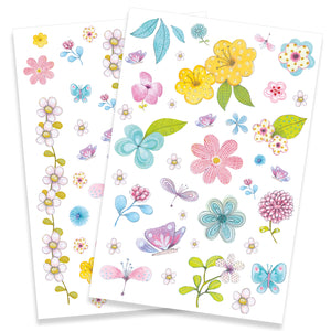 Glitzertattoos – Blumen - tablude.com