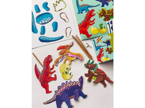 Malset mit beweglichen Elementen – Dinosaurier - tablude.com