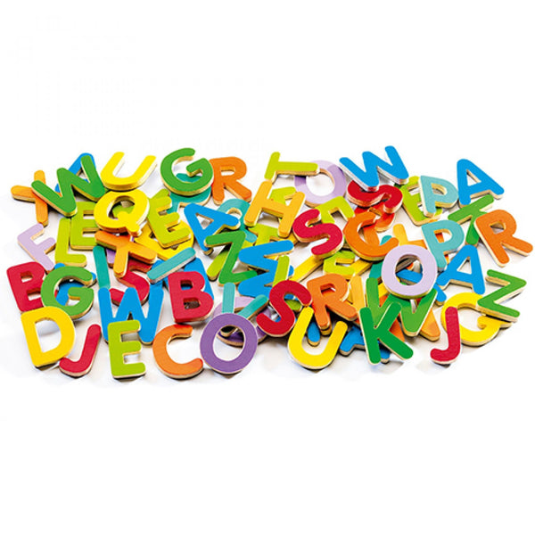 Holzmagnete – Buchstaben, 83 Stück - tablude.com