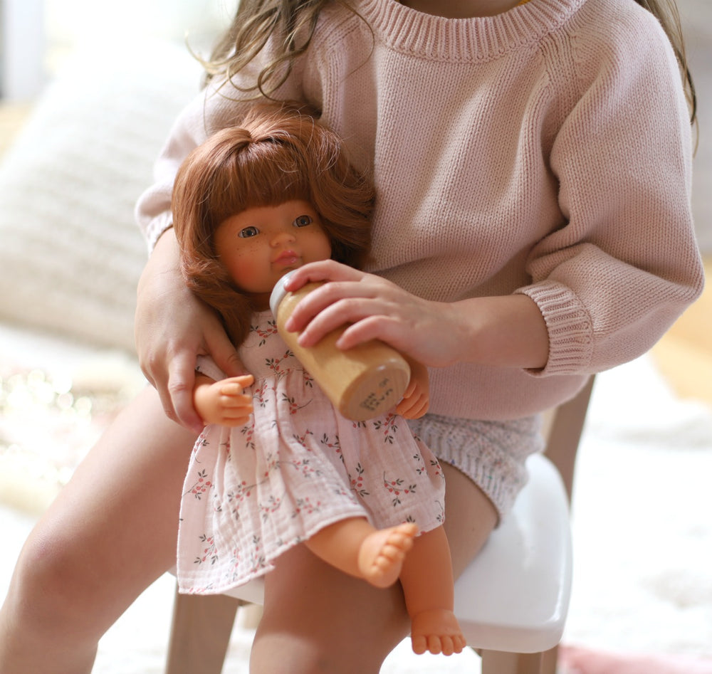 Puppe Mädchen – Europäerin, rote Haare, 38 cm