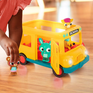 Musikalischer Schulbus mit fröhlichen Passagieren – Bonnie's School Bus - tablude.com
