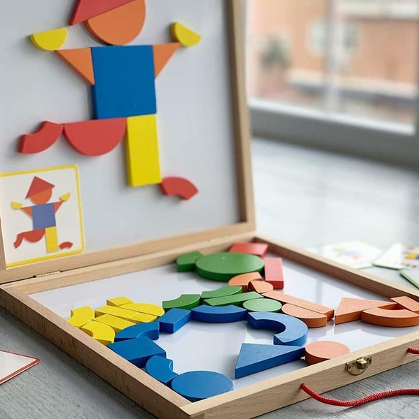 Holzmagnete Puzzle im Koffer – Geoform - tablude.com