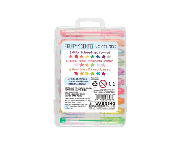 Duftende Mini-Gelstifte – glitzernd, neon & pastell