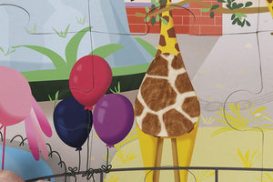 Sinnes-Puzzle – Ausflug in den Zoo - tablude.com