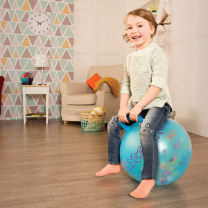 Hüpfball mit leuchtenden Kugeln im Inneren – blau - tablude.com