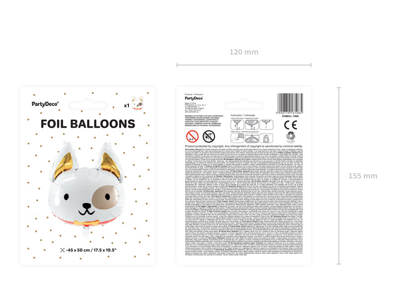 Folienballon – Hund 45 x 50 cm