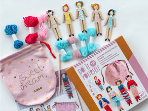 DIY-Kunstset Puppen – Süße Nacht - tablude.com