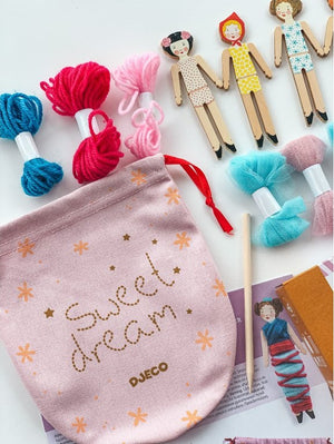 DIY-Kunstset Puppen – Süße Nacht - tablude.com