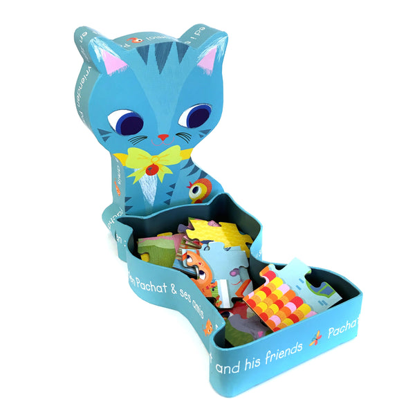 Puzzle  in einer Box – Kätzchen und seine Freunde - tablude.com