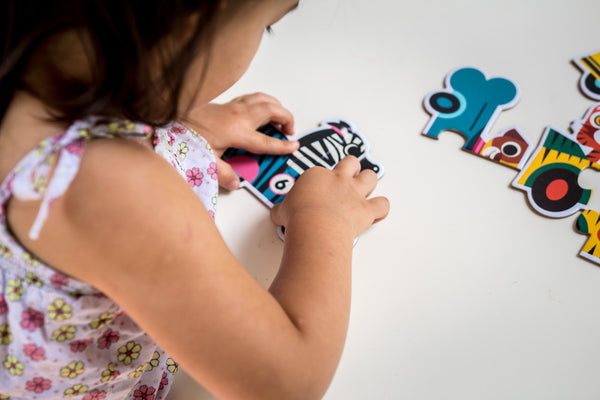 Puzzle Duo Djeco dla najmłodszych - Wyścigówki - tablude.com