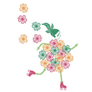 Kunstset mit Stempeln – Blumenmädchen - tablude.com
