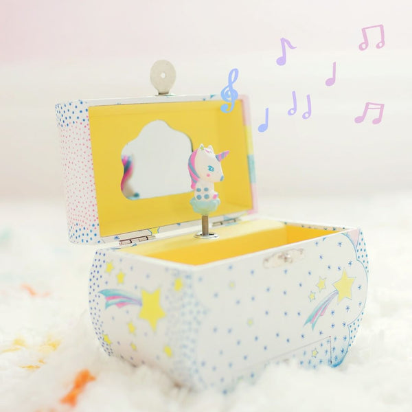 Schatulle mit Spieluhr  – Einhorn - tablude.com