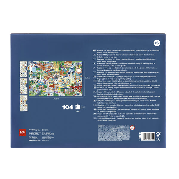 Beobachtungspuzzle – Stadt 104 Teile 5+ - tablude.com