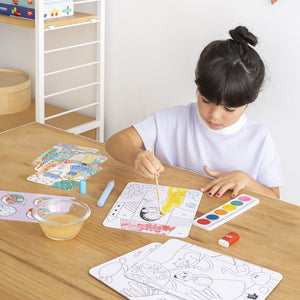 Kunstset mit Wasserfarben und Zauberstift – Magic Art - tablude.com