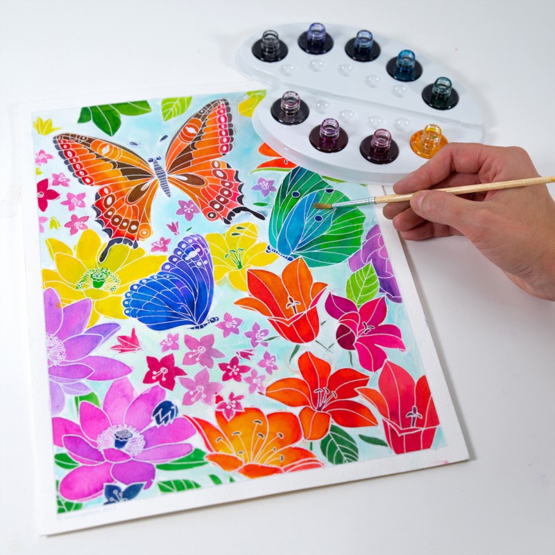 Aquarellum-Malset – Blumen
