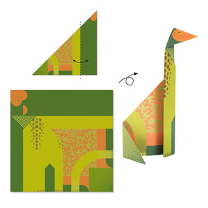 Zestaw artystyczny Origami Djeco - Dinozaury - tablude.com