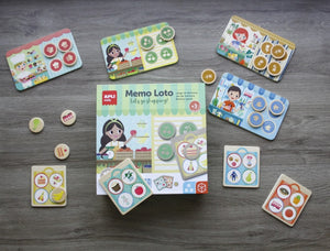 Holzspiel – Memo Lotto Einkaufen - tablude.com