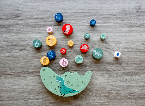Geschicklichkeitsspiel – Balancierende Dinosaurier - tablude.com