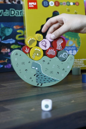 Geschicklichkeitsspiel – Balancierende Dinosaurier - tablude.com