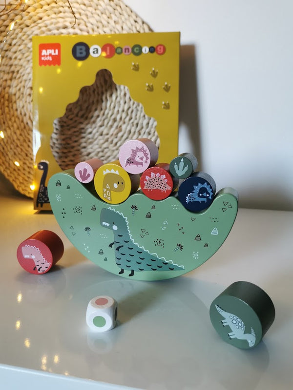 Geschicklichkeitsspiel – Balancierende Dinosaurier - tablude.com