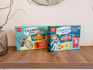 Zweiteiliges Puzzle-Set – Stadt 3+ - tablude.com