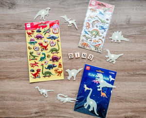 Metallic-Aufkleber – Dinosaurier - tablude.com
