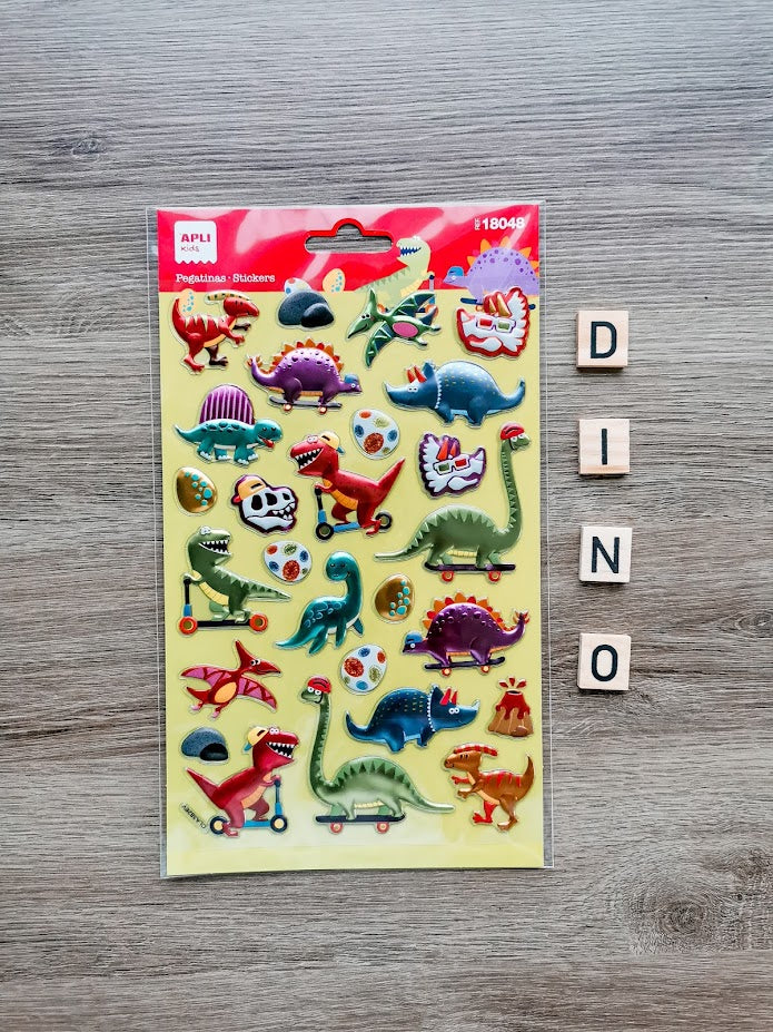 Metallic-Aufkleber – Dinosaurier - tablude.com