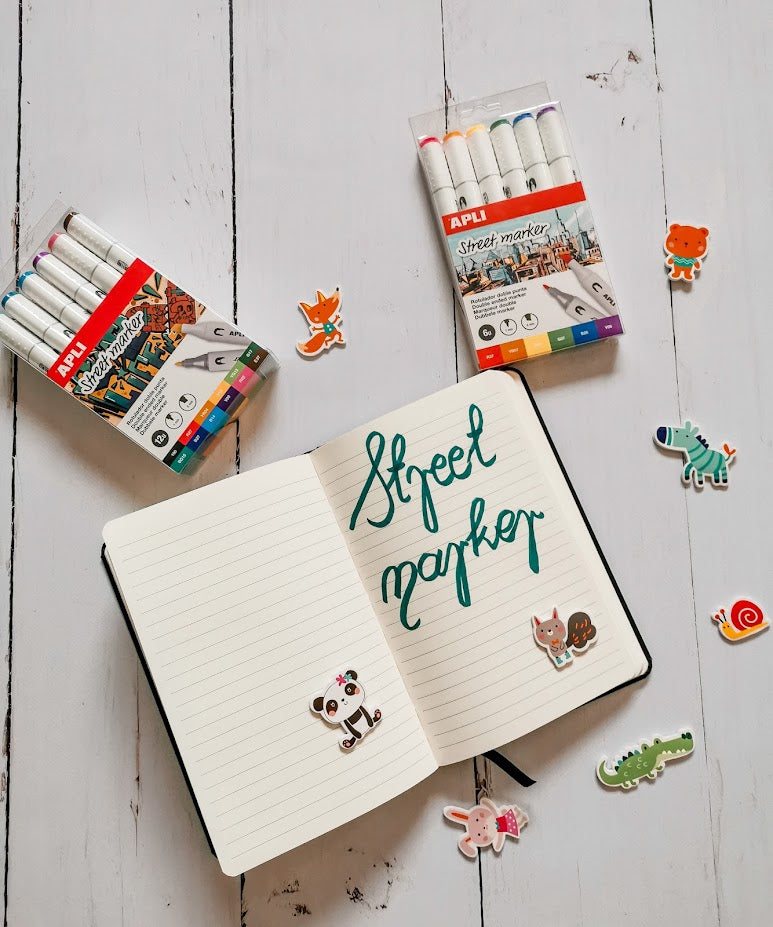 Doppelseitige Marker Street Marker – 6 Farben - tablude.com