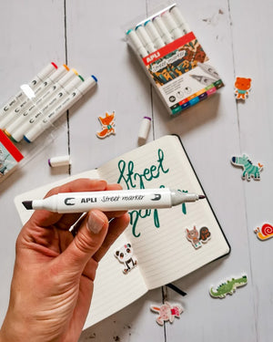 Doppelseitige Marker Street Marker – 6 Farben - tablude.com