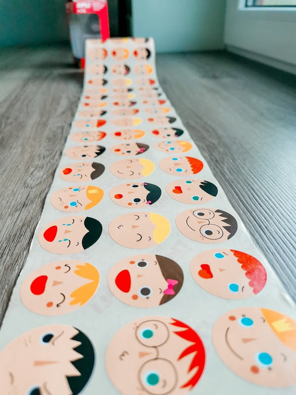 Aufkleber-Set auf Rolle – Emotionen - tablude.com