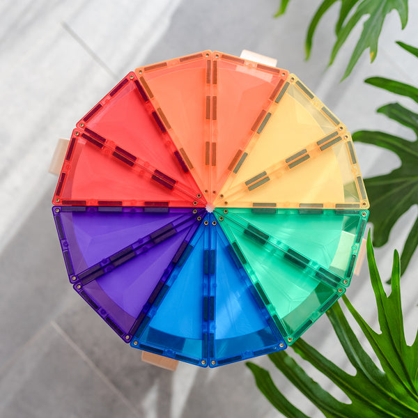 Magnetbausteine – Rainbow Geometry Pack 30 Teile - tablude.com
