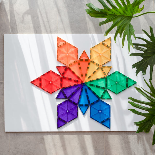 Magnetbausteine – Rainbow Geometry Pack 30 Teile - tablude.com