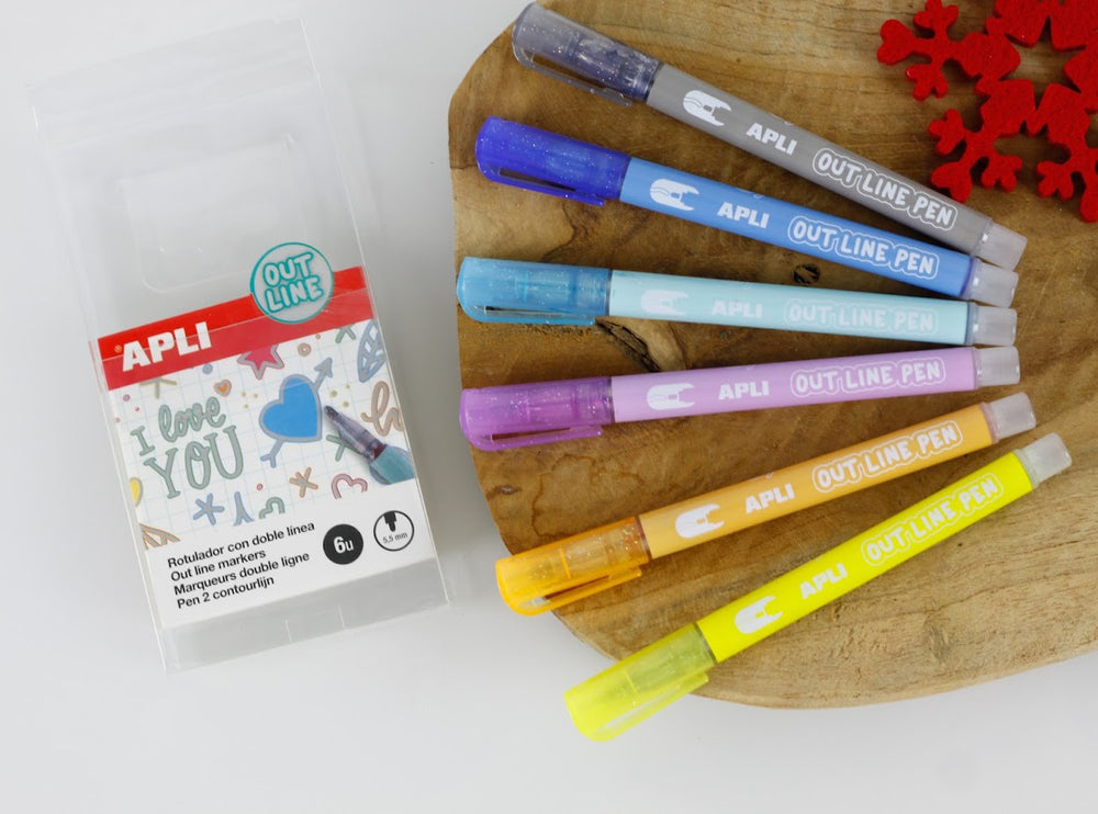 Konturmarker Out Line 6 Stück - tablude.com