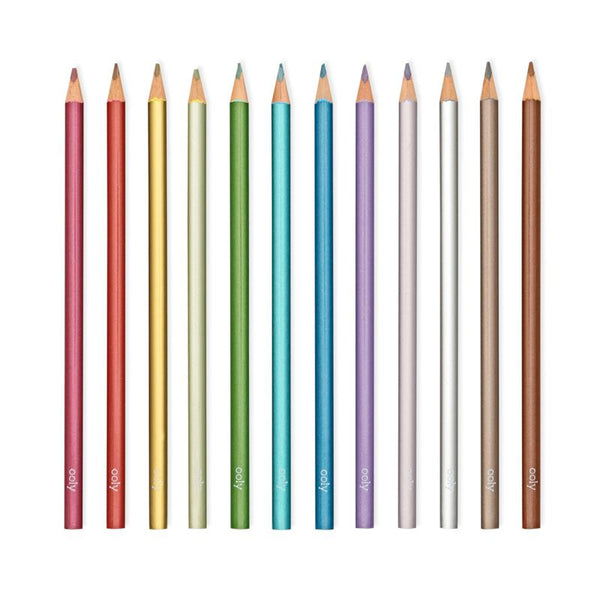 Metallische Buntstifte (Holzstifte)