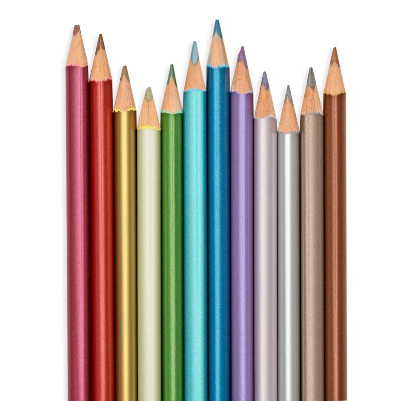 Metallische Buntstifte (Holzstifte)