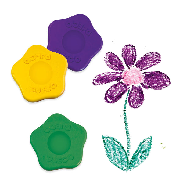 Set mit 12 Blumen-Buntstiften für Kleinkinder - tablude.com