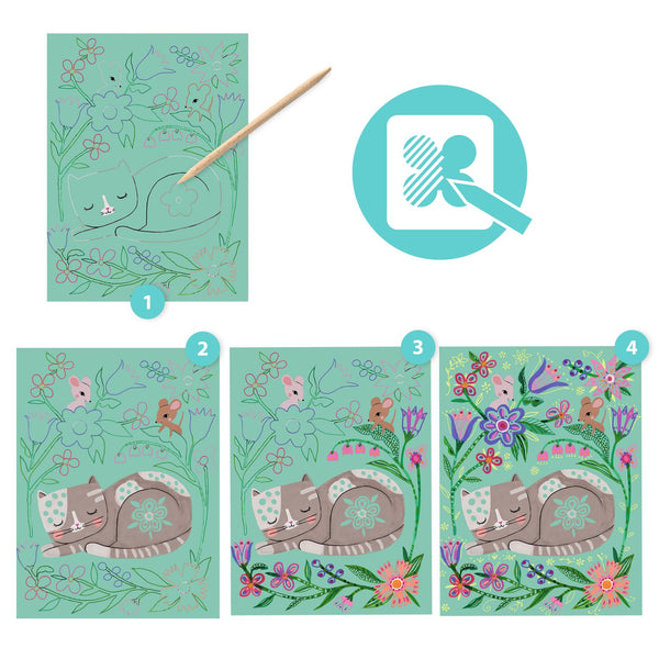 Kratzspiel - Tierbegegnungen - tablude.com