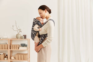 Babytrage MINI Cotton – Anthrazit/Landscape Print