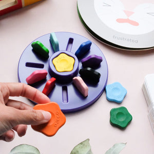 Set mit 12 Blumen-Buntstiften für Kleinkinder - tablude.com