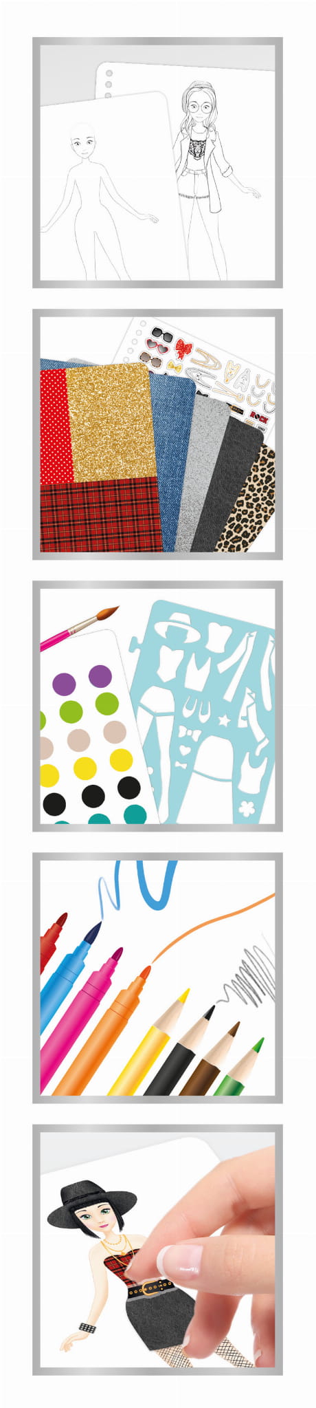 Design Skizzenbuch - Rock Outfits - tablude.com