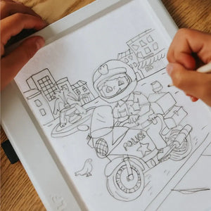 Nachfüllkarten – Kidydraw Pad – Alltagshelden (30 Stück, ab 6 Jahren)