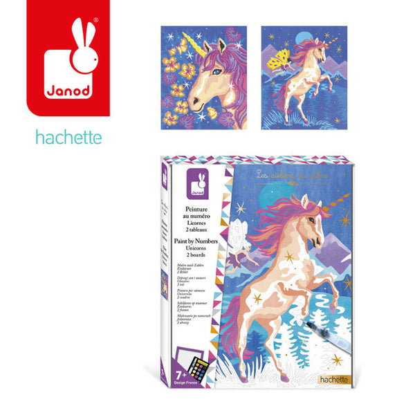 Kreativset Malen nach Zahlen – Einhörner 7+ - tablude.com