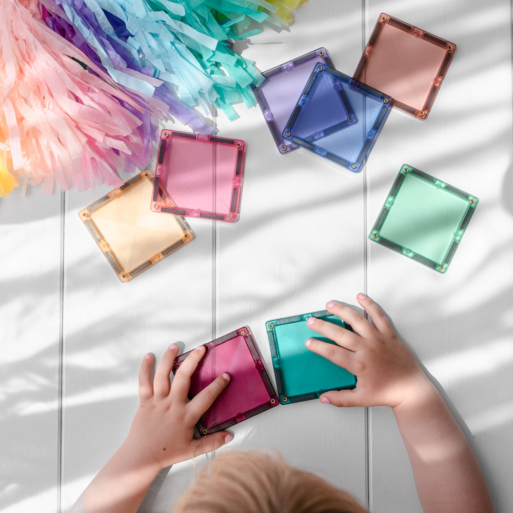 Magnetbausteine – Pastell Kreativ-Set 120 Teile - tablude.com
