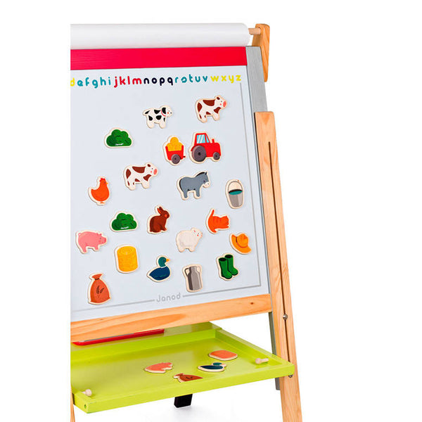 Magnesy drewniane Janod 24 sztuki - Farma - tablude.com