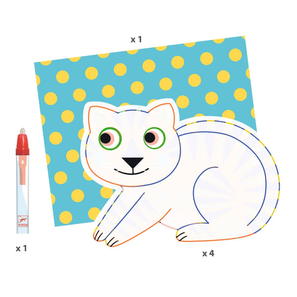 Wasserfarben  – Versteckte Tiere - tablude.com