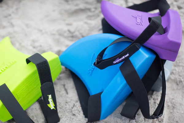 Haifischflossen-Schwimmgürtel für Kinder – Blau